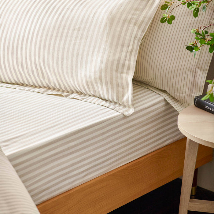 Hebden Striped Fitted Bed Sheet King