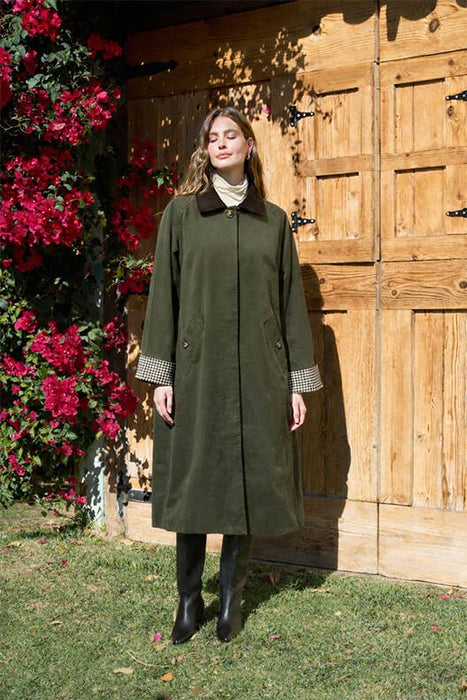 Highland Plaid Contrast Coat