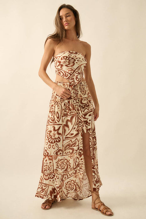 Elena Smocked Maxi Skirt