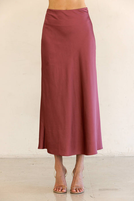Meet Me In Burgundy Skirt