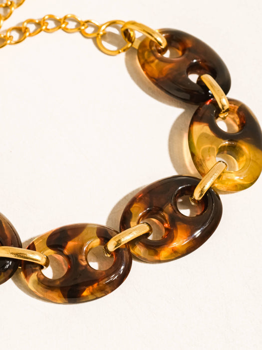 Oak Resin Link Bracelet