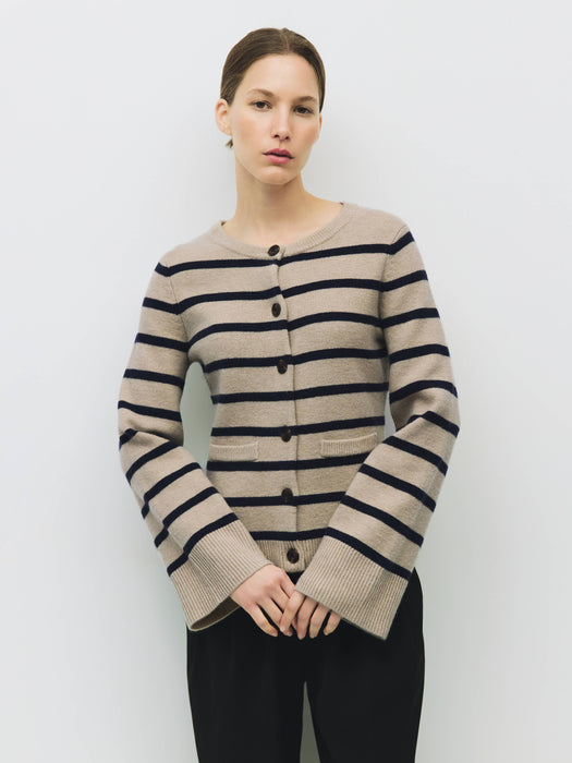 London Striped Cardigan