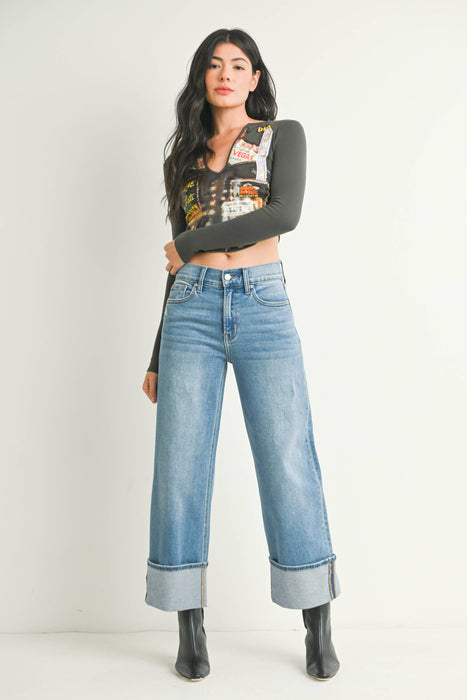 Blair Cuffed Denim