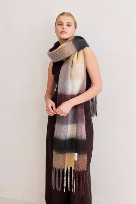 The Reykjavik Scarf - Purple/Brown