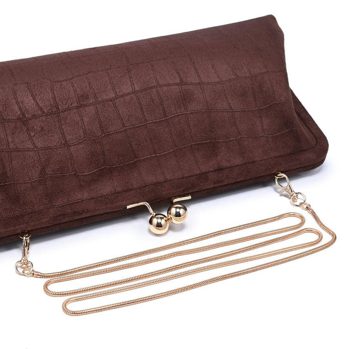 Kristin - Faux Suede Clutch