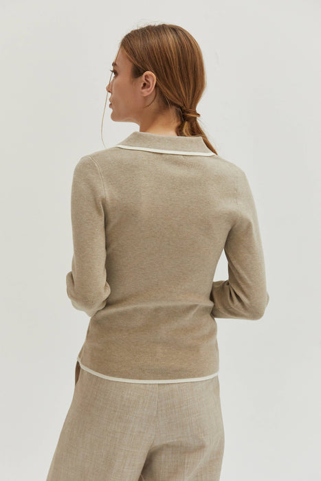 Hepburn Cardigan Beige