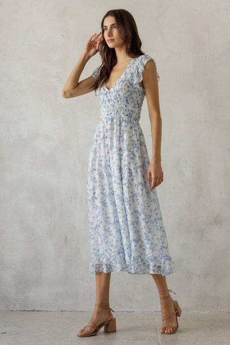 Fleur Bodice Midi Dress