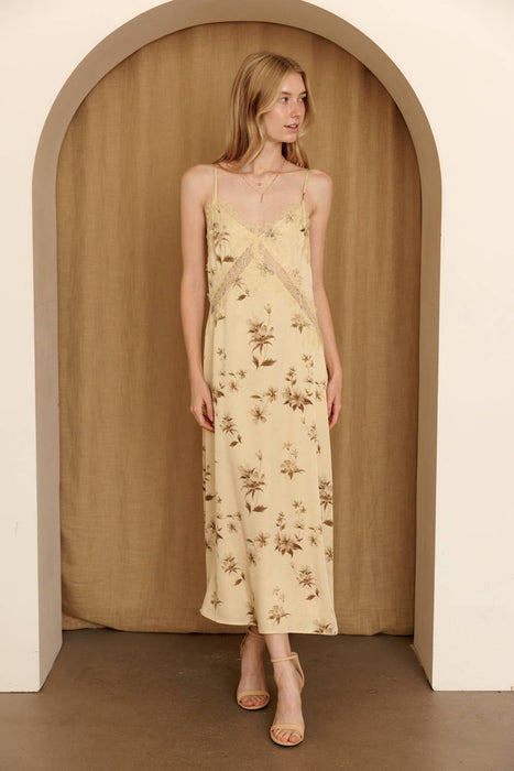 Daphne Lace Trim Maxi Dress