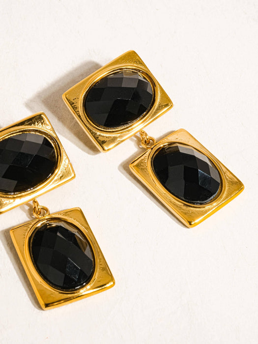 Square Stone Earring
