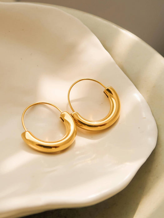 Peonie Hoop Earrings