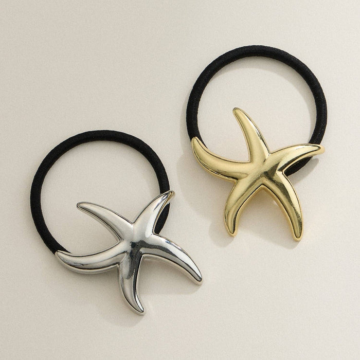 Metallic Starfish Hair Tie