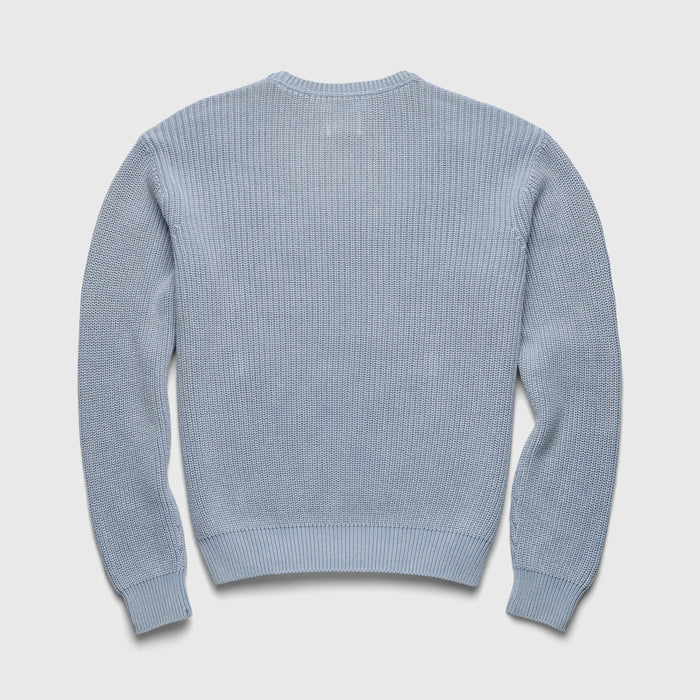 Eddie Salty Stitch Cotton Sweater - Forever Blue