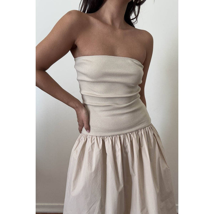 Kitt Strapless Knit Midi Dress