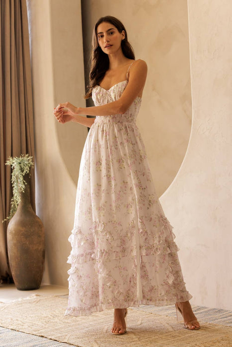 Fleur Ruffle Maxi Dress