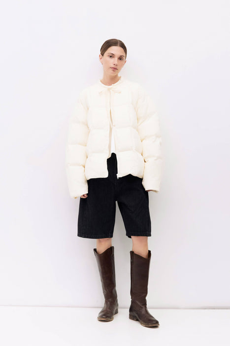 Creme Puffer Jacket