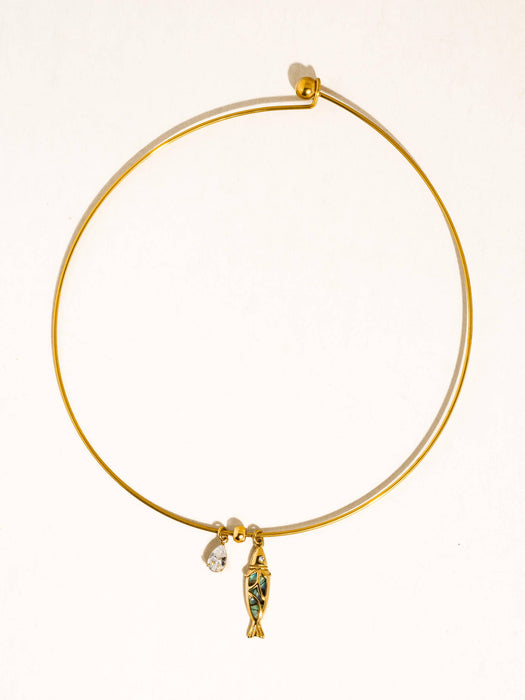 Francine Boho Fish Charm Choker