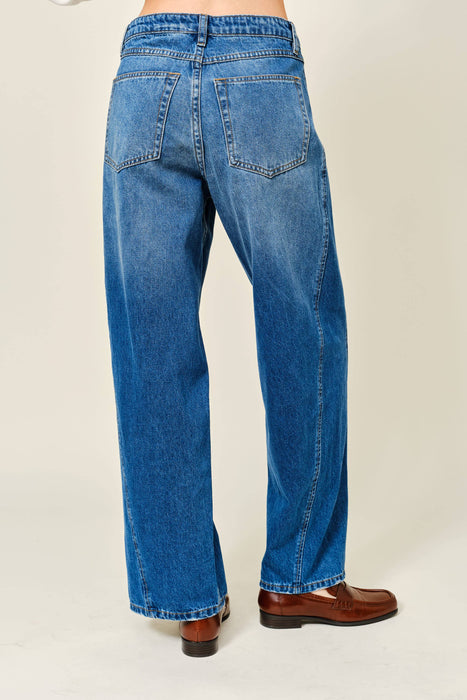 Le Slit Barrel Jeans