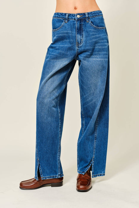 Le Slit Barrel Jeans