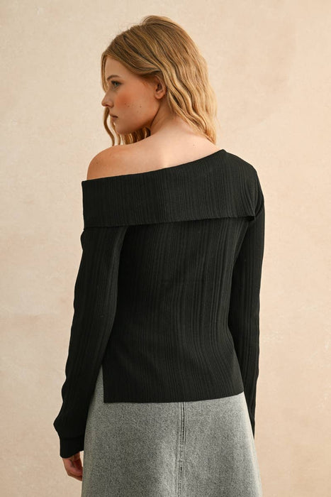Cecilia Asymmetric Long Sleeve Top