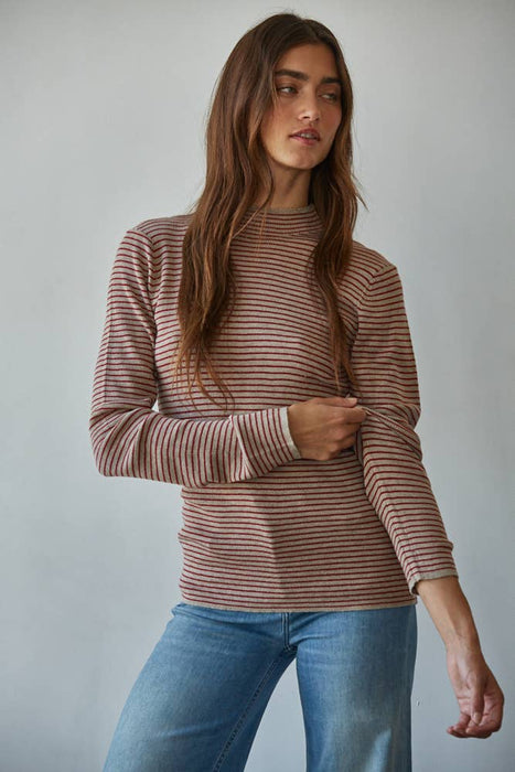 Hailee Striped Knit Top