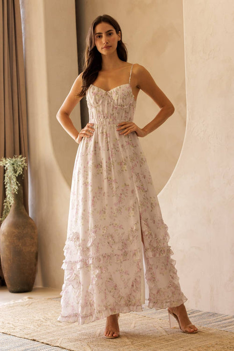 Fleur Ruffle Maxi Dress