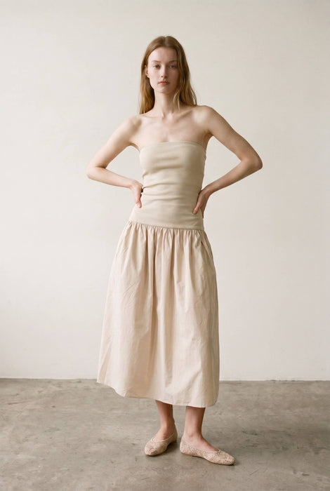 Kitt Strapless Knit Midi Dress