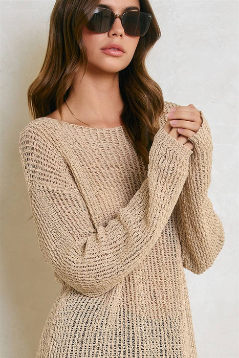 Open Knitted Sweater