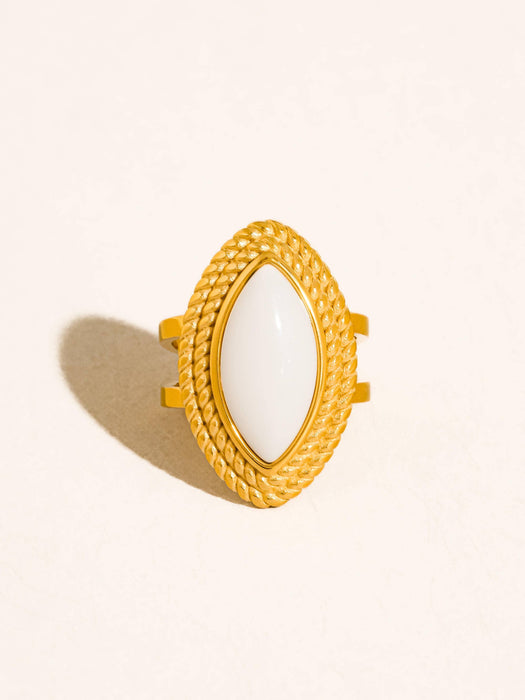 Vintage Oval Stone Ring