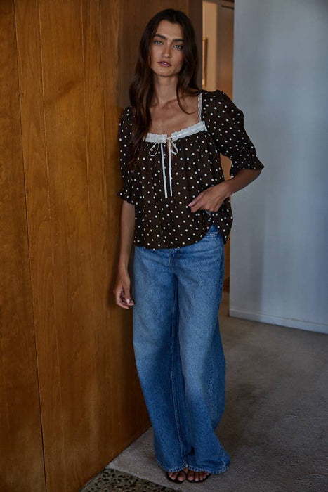 Dotée Pois Top