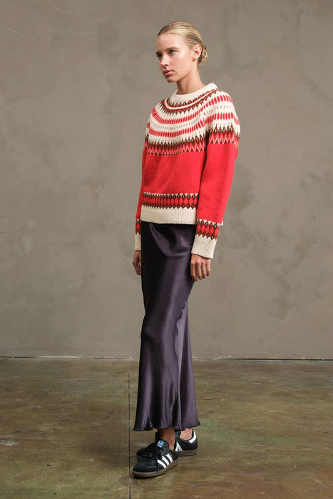 Faire Isle Rouge Sweater
