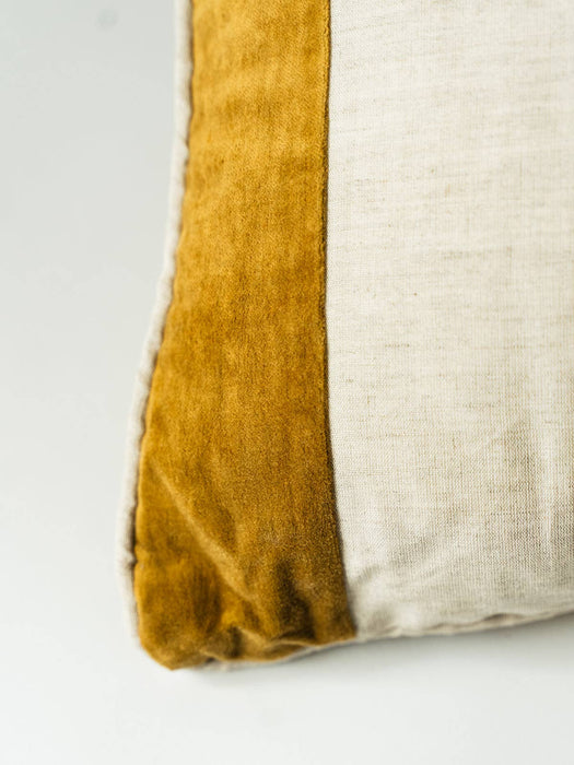 Velvet Linen Stripe Pillow