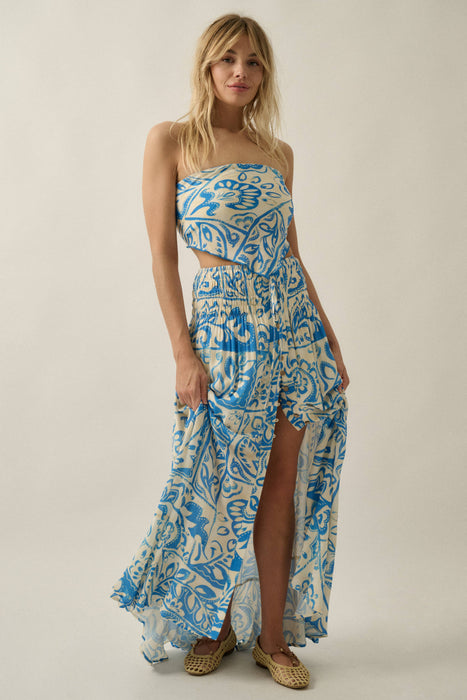 Elena Smocked Maxi Skirt