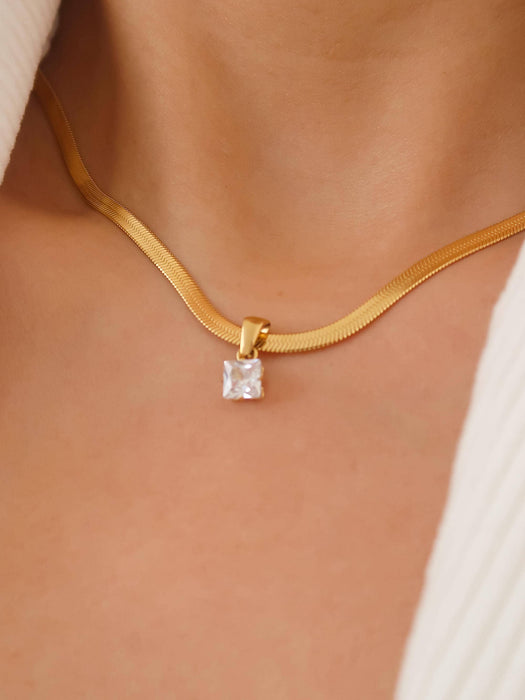 Diamant Snake Chain Necklace