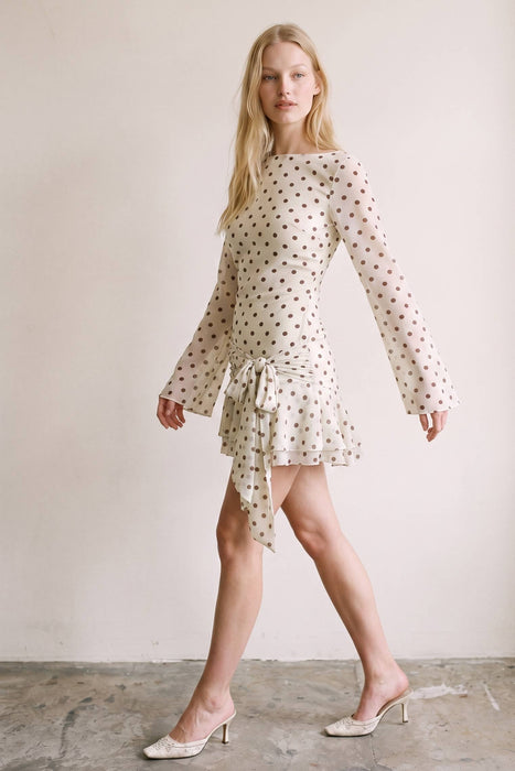 Pois Open Back Mini Dress