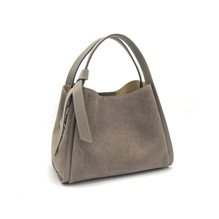 Carolyn Suede Hand Bag