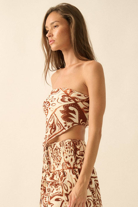 Elena Handkerchief Crop Top