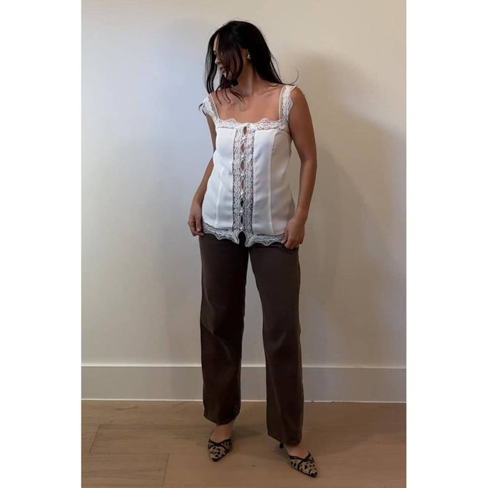 Lace Trim Camisole Top