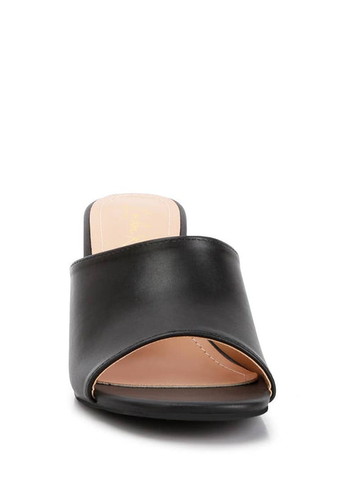 Addie Block Heel Slip On Sandals