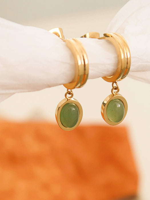 Natural Stone Earrings