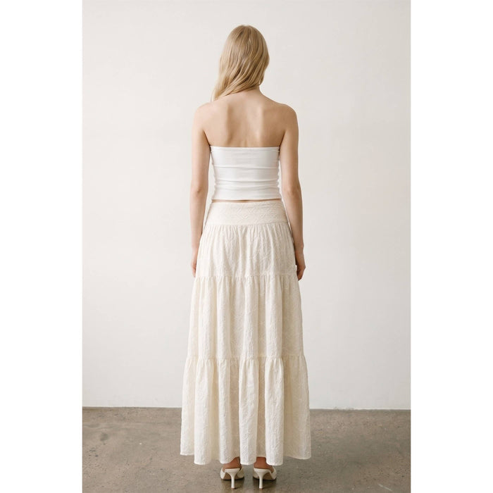 Flora Embroidered Maxi Skirt