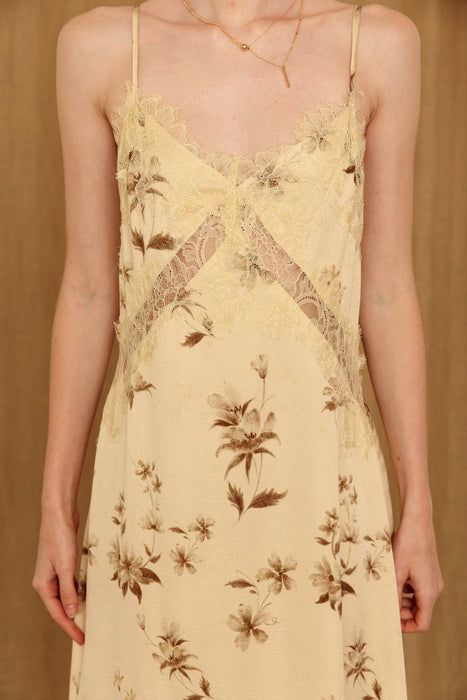 Daphne Lace Trim Maxi Dress