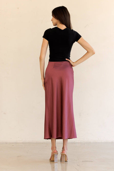 Meet Me In Burgundy Skirt