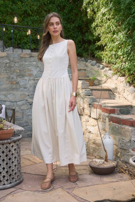Kyra Boat Neck Midi Dress