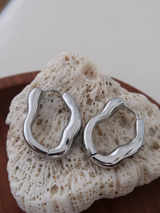 Oval Hoop Earring