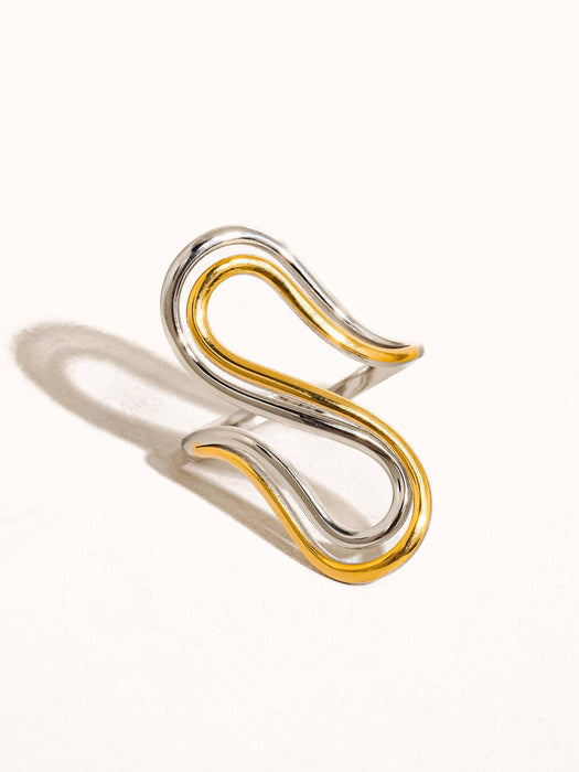 Abstract Oval Ring