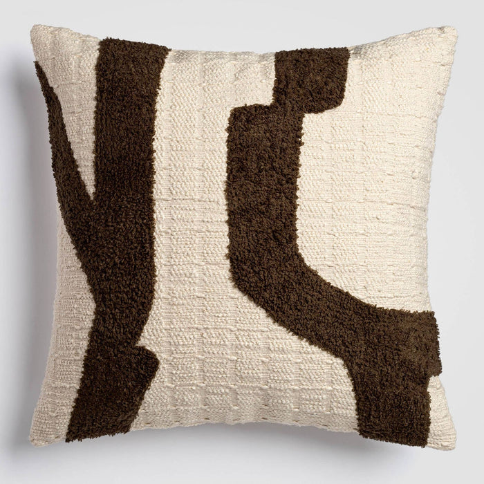 Abstract Embroidered Pillow