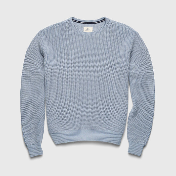 Eddie Salty Stitch Cotton Sweater - Forever Blue