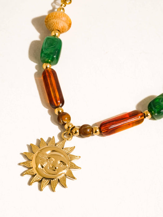 Beaded Sun Necklace