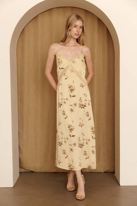 Daphne Lace Trim Maxi Dress
