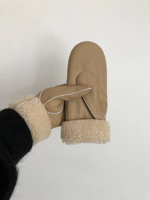 Shearling Leather Mitten